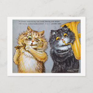 Muziekliefhebbers, Louis Wain Briefkaart