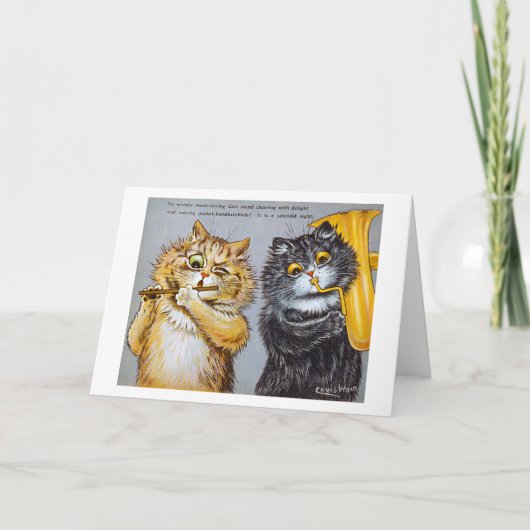 Muziekliefhebbers, Louis Wain Kaart (Voorkant)