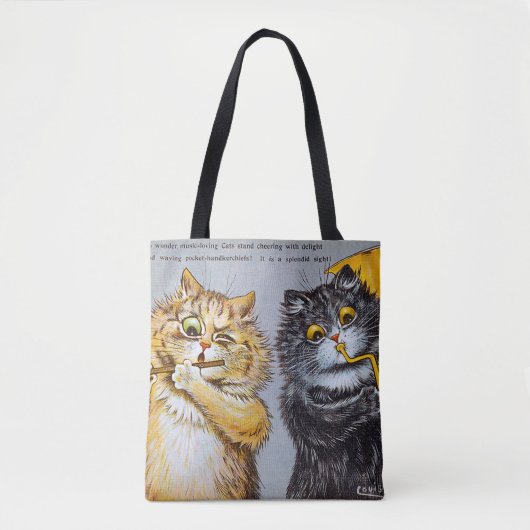 Muziekliefhebbers, Louis Wain Tote Bag (Voorkant)