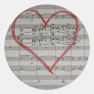 Muziekliefhebbers sticker
