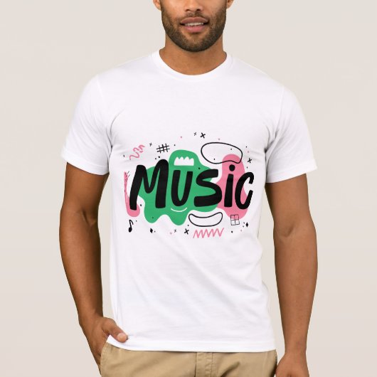 Muziekliefhebbers T-shirt (Voorkant)