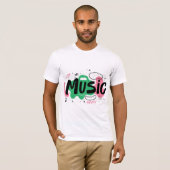 Muziekliefhebbers T-shirt (Voorkant volledig)