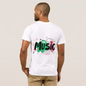Muziekliefhebbers T-shirt (Achterkant volledig)