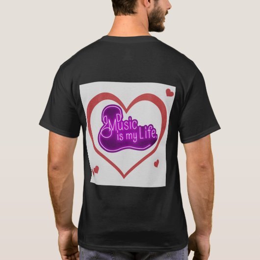 🎶 Muziekliefhebbers T-shirt (Achterkant)