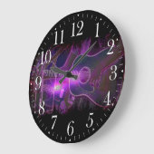 Muziekliefhebbers van Guitar Player-wandklok Grote Klok (Hoek)