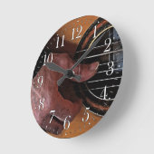 Muziekliefhebbers van Guitar Player-wandklok Ronde Klok (Hoek)