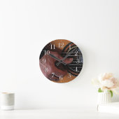Muziekliefhebbers van Guitar Player-wandklok Ronde Klok (Huis)