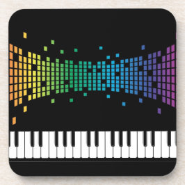 Muziekliefhebbers van Piano Musical Instrument Bier Onderzetter