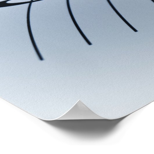 Muzieklijn Poster (Hoek)