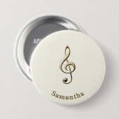 Muzieklover's Ronde Custom Sleutel Button 7,6 Cm (Voorkant /achterkant)