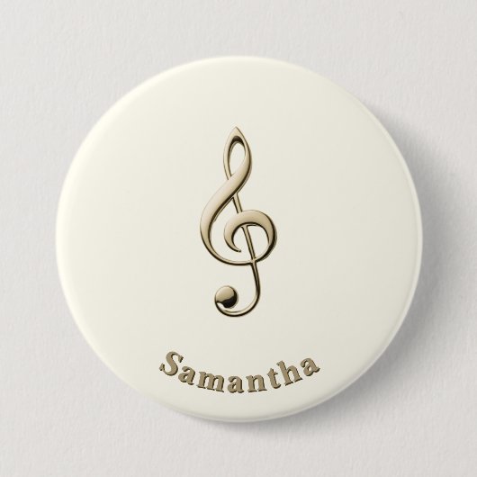 Muzieklover's Ronde Custom Sleutel Button 7,6 Cm (Voorkant)