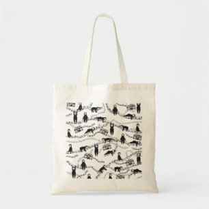Muziekluiaardpatroon Tote Bag