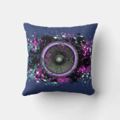 Muziekluidspreker en gesplatterde verf kussen (Achterkant)