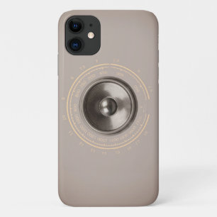 Muziekluidspreker en radiozender retro Case-Mate iPhone case
