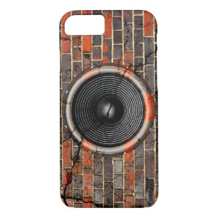 Muziekluidspreker op een gebroken muur Case-Mate iPhone case