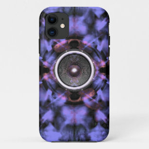 Muziekluidspreker op een paarse achtergrond Case-Mate iPhone case