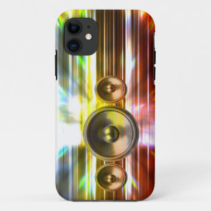 Muziekluidsprekers en partijlichten Case-Mate iPhone case