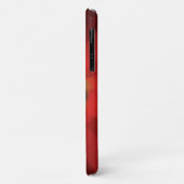 Muziekluidsprekers en rode zonnebrand Case-Mate iPhone case (Achterkant/links)