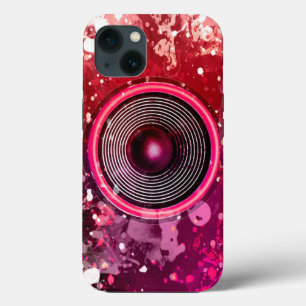 Muziekluidsprekers en verfsplatters Case-Mate iPhone case