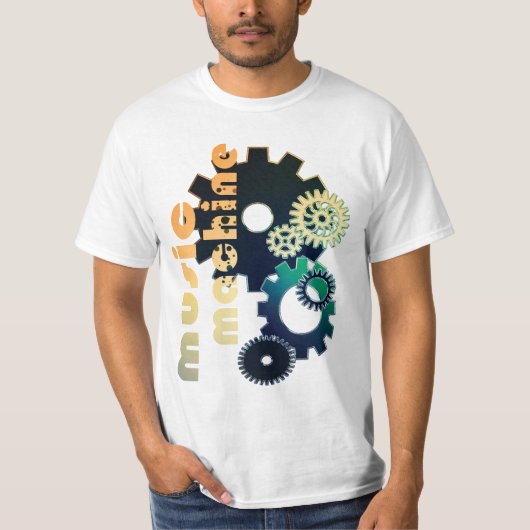 muziekmachine t-shirt (Voorkant)