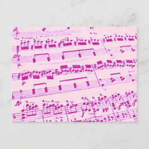 Muziekmajoor/student/leraar Briefkaart