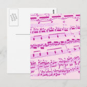 Muziekmajoor/student/leraar Briefkaart (Voorkant / Achterkant)