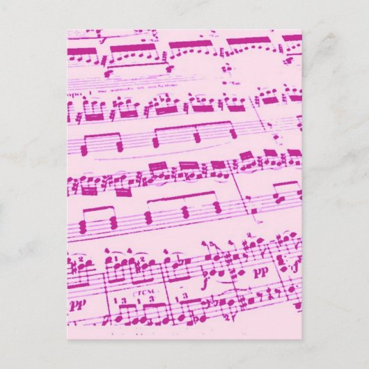 Muziekmajoor/student/leraar Briefkaart (Voorkant)
