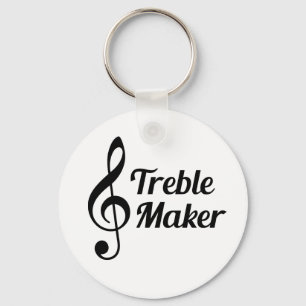 Muziekmakelaar Treble Maker Humor Sleutelhanger