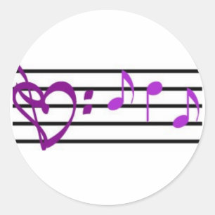Muziekmakelaarster Ronde Sticker