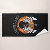 Muziekmaker (gitaarspeler) badhanddoek (Badhanddoek)