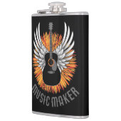 Muziekmaker (gitaarspeler) heupfles (Links)