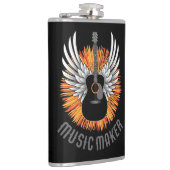 Muziekmaker (gitaarspeler) heupfles (Rechts)