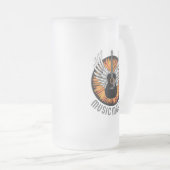 Muziekmaker (gitaarspeler) matglas bierpul (Voorkant rechts)