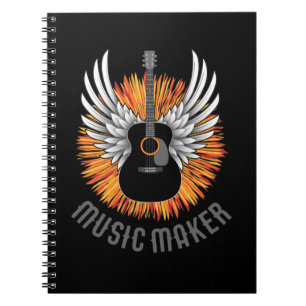 Muziekmaker (gitaarspeler) notitieboek