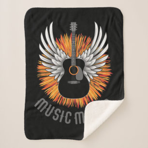 Muziekmaker (gitaarspeler) sherpa deken