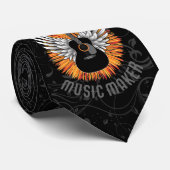 Muziekmaker (gitaarspeler) stropdas (Opgerold)