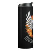 Muziekmaker (gitaarspeler) thermosbeker (Gedraaid links)