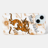 Muziekmaker Kokopelli met muzieknotities Case-Mate iPhone Case (Achterkant (horizontaal))