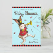 Muziekmaker! Konijnenuitnodigingskaart Kaart (Staand voorkant)