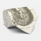 Muziekmakers Jazz Saxophone Design Necktie Stropdas (Opgerold)