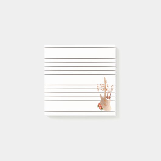 Muziekmanuscript  post-it® notes (Voorkant)