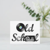 Muziekmedia van de oude school briefkaart (Staand voorkant)