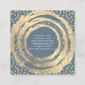 Muziekmediacontroleschema Mode logger moky Vierkante Visitekaartje (Achterkant)