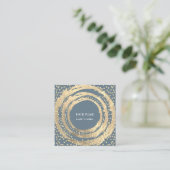 Muziekmediacontroleschema Mode logger moky Vierkante Visitekaartje (Staand voorkant)