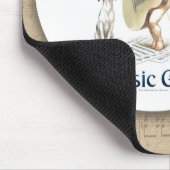 Muziekmeisje  Guitar Art Dog danseringslobster Muismat (Hoek)