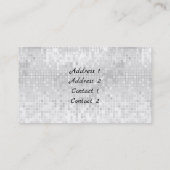 Muziekmeisje op Faux Silver Sein Design Visitekaartje (Achterkant)