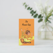  muziekmeisje visitekaartje (Staand voorkant)