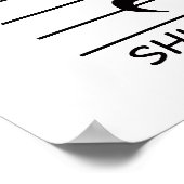 Muziekmeldingsrust met kop op poster (Hoek)