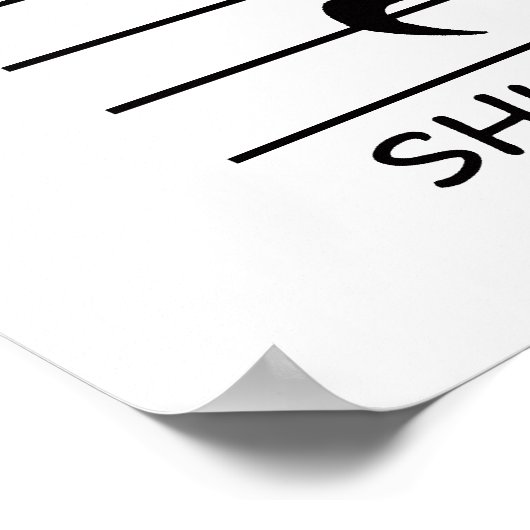 Muziekmeldingsrust met kop op poster (Hoek)