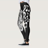 Muziekmicrofoon en notities leggings (Links)